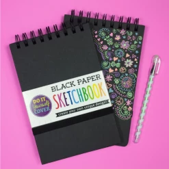 Ooly Kids Crafts & Activities Black DIY Cover Sketchbook