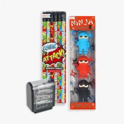 Ooly Kids Crafts & Activities Comic Attack & Ninjas Happy Pack