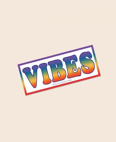 Soul Flower Rainbow VIBES Mini Sticker 3 Soul Flower Rainbow VIBES Mini Sticker
