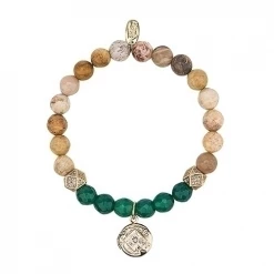 Roman, Inc. Angel Gifts Prayer Box Gemstone Bracelet By Alexa's Angels - Green