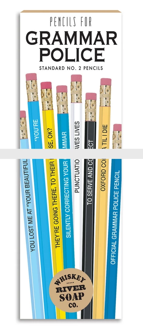 Whiskey River Soap Co Pencils For Grammar Police 3 Whiskey River Soap Co Pencils For Grammar Police
