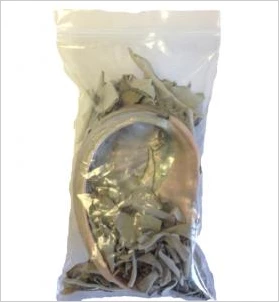 New Age Imports Smudging Tools & Accessories White Sage And Red Abalone Shell - Bulk 3"L Bag 3 New Age Imports Smudging Tools & Accessories White Sage And Red Abalone Shell - Bulk 3"L Bag