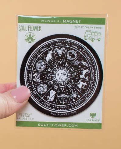 Soul Flower Zodiac Astrological Mindful Magnet 3 Soul Flower Zodiac Astrological Mindful Magnet