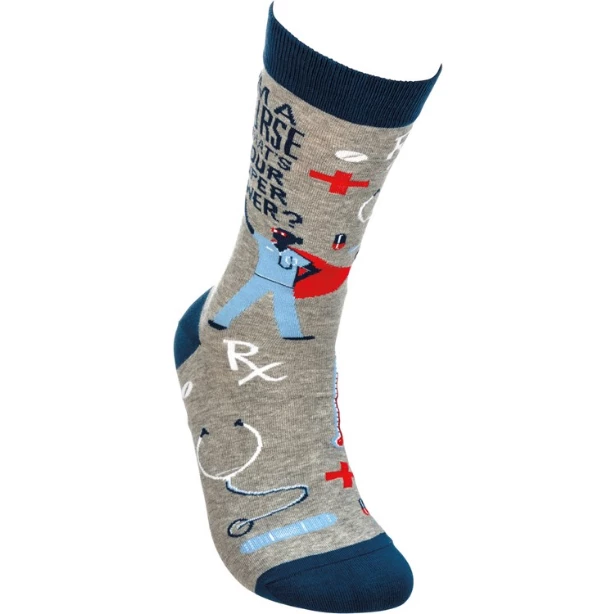 Primitives By Kathy I'm A Nurse What's Your Super Power Socks Socks! Socks! Socks! 4 Primitives By Kathy I'm A Nurse What's Your Super Power Socks Socks! Socks! Socks!