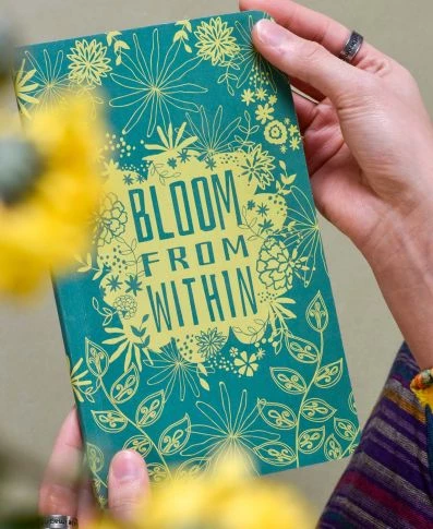 Soul Flower Bloom From Within Recycled Notebook 3 Soul Flower Bloom From Within Recycled Notebook