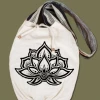 Soul Flower Lotus Flower Canvas Boho Bag 2 Soul Flower Lotus Flower Canvas Boho Bag