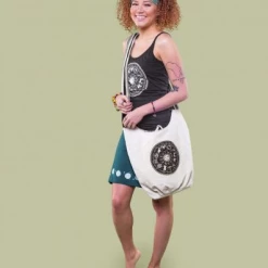 Soul Flower Zodiac Canvas Boho Bag