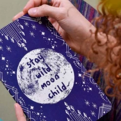 Soul Flower Stay Wild Moon Child Recycled Notebook