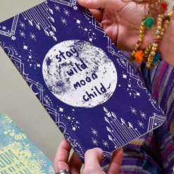 Soul Flower Stay Wild Moon Child Recycled Notebook