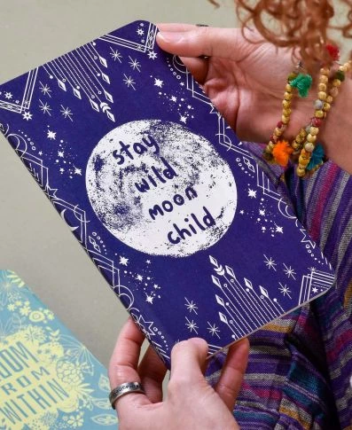 Soul Flower Stay Wild Moon Child Recycled Notebook 4 Soul Flower Stay Wild Moon Child Recycled Notebook