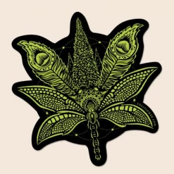Soul Flower Sacred Cannabis Sticker