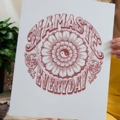 Namaste Everyday Art Print By Soul Flower