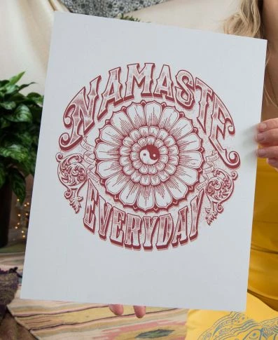 Namaste Everyday Art Print By Soul Flower 3 Namaste Everyday Art Print By Soul Flower