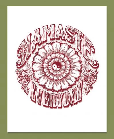 Namaste Everyday Art Print By Soul Flower 4 Namaste Everyday Art Print By Soul Flower