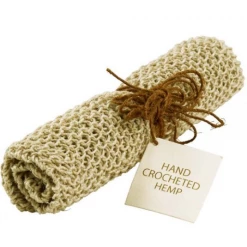 Ten Thousand Villages Natural Hemp Washcloth Handcrafted In Bangladesh