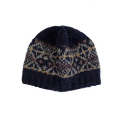 Ten Thousand Villages Stars & Snow Wool Hat Handcrafted In Nepal