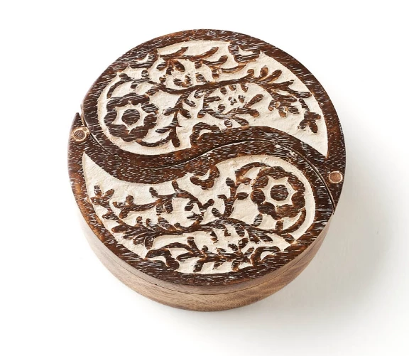 Matr Boomie Global Fair Trade Gifts Yin Yang Antique Finish Pivot Box Handcrafted In India 5 Matr Boomie Global Fair Trade Gifts Yin Yang Antique Finish Pivot Box Handcrafted In India