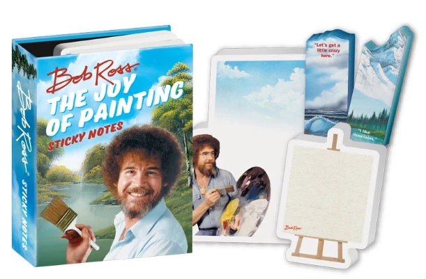 The Unemployed Philosophers Guild Bob Ross Joy Of Painting Sticky Notes Gift Set 3 The Unemployed Philosophers Guild Bob Ross Joy Of Painting Sticky Notes Gift Set
