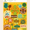 Soul Flower I'm With The Hippies Sticker Sheet 1 Soul Flower I'm With The Hippies Sticker Sheet