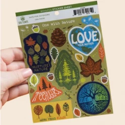 Soul Flower One With Nature Treehugger Sticker Sheet