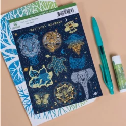 Soul Flower Spirit Animals Sticker Sheet 8 Soul Flower Spirit Animals Sticker Sheet