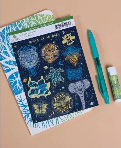 Soul Flower Spirit Animals Sticker Sheet 5 Soul Flower Spirit Animals Sticker Sheet