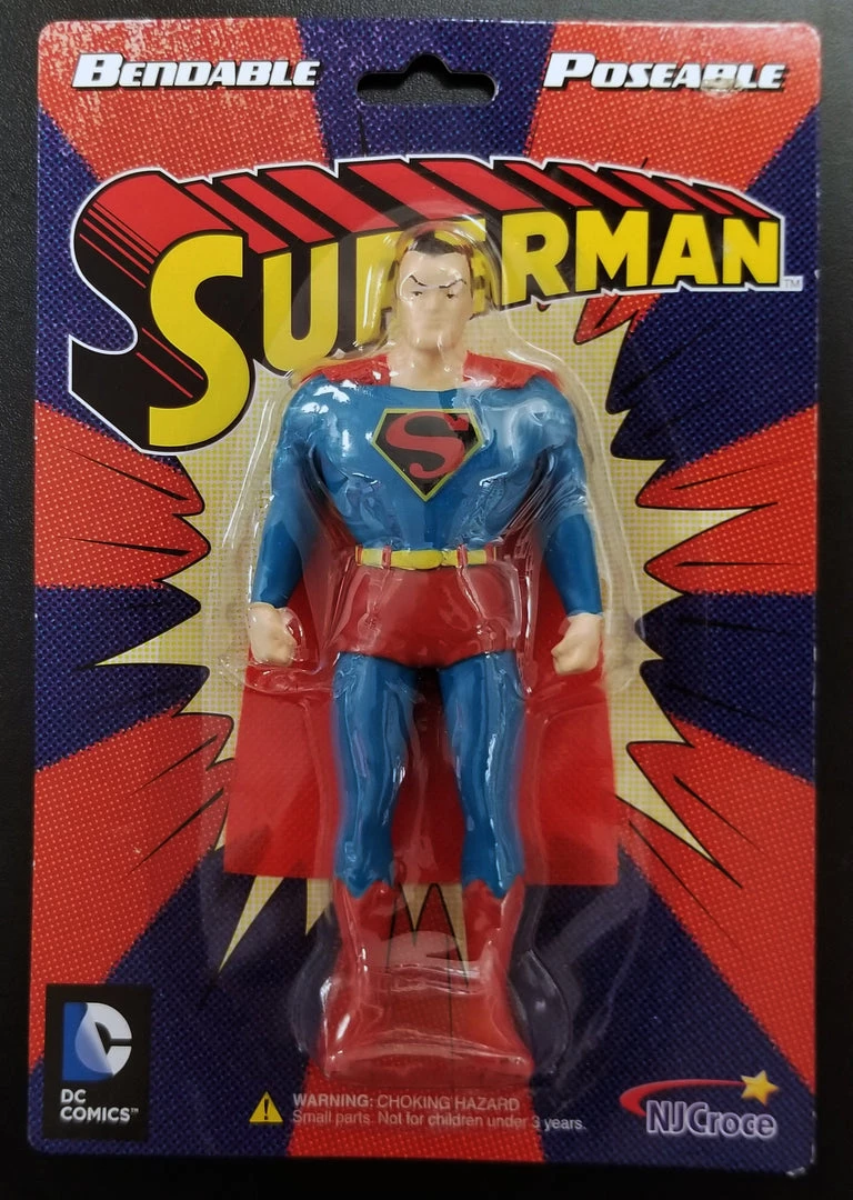Toysmith Classic Superman Bendable Figure 3 Toysmith Classic Superman Bendable Figure