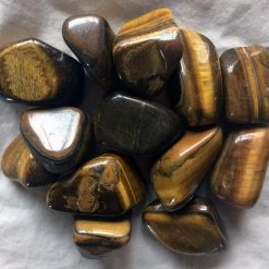 Kheops International Gold Tiger Eye Tumbled Stone Crystals & Tumbled Stones