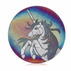 Raku Potteryworks Unicorn Coasters Set From Raku Pottery