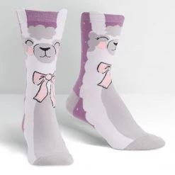 Sock It To Me Gllama-rous Llama Women's Crew Socks Llamas