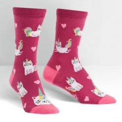 Sock It To Me Socks! Socks! Socks! Look At Me Meow Cat Women's Crew Socks