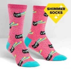 Sock It To Me Socks! Socks! Socks! Pew! Pew! Laser Cats Women's Crew Socks