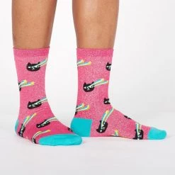 Sock It To Me Socks! Socks! Socks! Pew! Pew! Laser Cats Women's Crew Socks