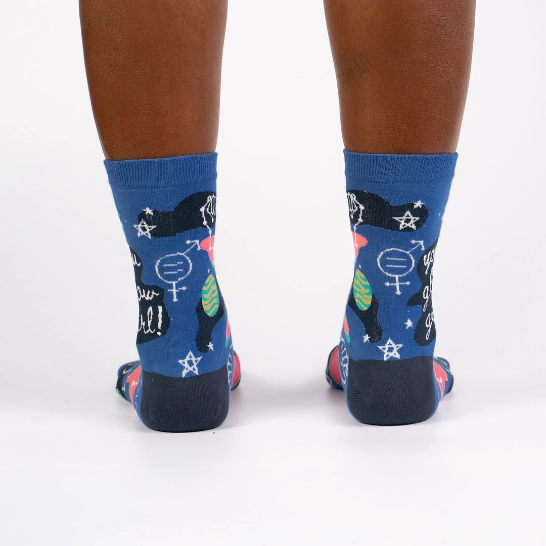Sock It To Me You Glow Girl Women's Crew Socks Socks! Socks! Socks! 7 Sock It To Me You Glow Girl Women's Crew Socks Socks! Socks! Socks!