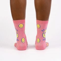 Sock It To Me Be A Nice Human Women's Crew Socks Socks! Socks! Socks!