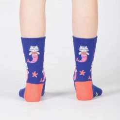 Sock It To Me Purrmaid Youth Crew Socks Socks! Socks! Socks!