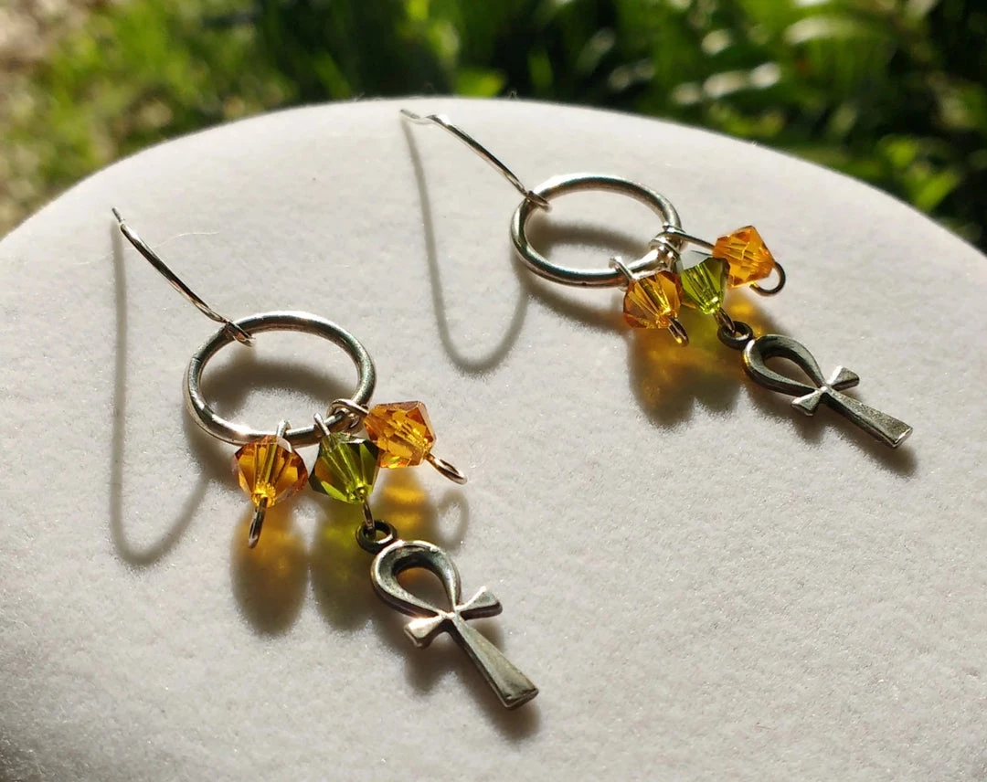 Dawn Welburn - Consignment Ankh Dangle Earrings 3 Dawn Welburn - Consignment Ankh Dangle Earrings