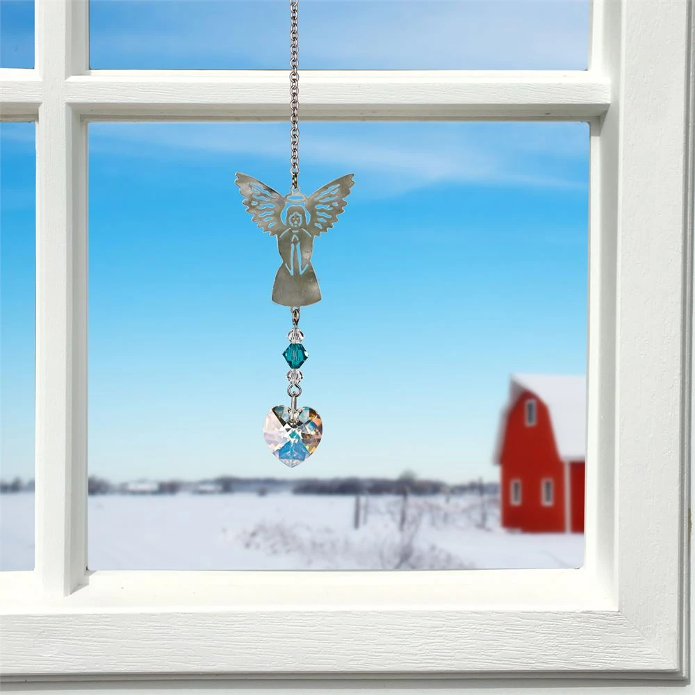 Woodstock Chimes December ~ Birthstone Angel Crystal Suncatcher 3 Woodstock Chimes December ~ Birthstone Angel Crystal Suncatcher