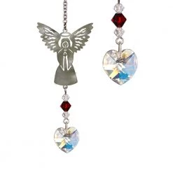 Woodstock Chimes Angel Gifts January ~ Birthstone Angel Crystal Suncatcher