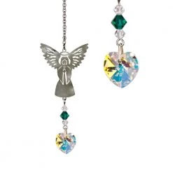 Woodstock Chimes Angel Gifts May ~ Birthstone Angel Crystal Suncatcher