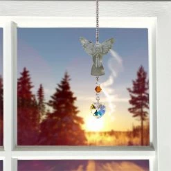 Woodstock Chimes November ~ Birthstone Angel Crystal Suncatcher