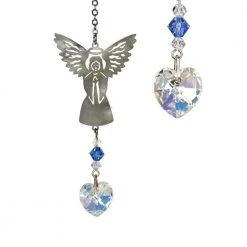Woodstock Chimes September ~ Birthstone Angel Crystal Suncatcher Angel Gifts