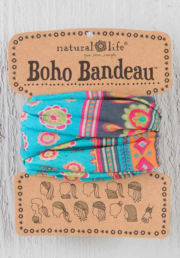 Natural Life Turquoise Medallion Boho Bandeau 3 Natural Life Turquoise Medallion Boho Bandeau