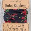 Natural Life Black Blooms Boho Bandeau