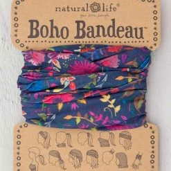 Natural Life Navy Wild Flowers Boho Bandeau
