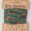 Natural Life Olive Magenta Floral Boho Bandeau 1 Natural Life Olive Magenta Floral Boho Bandeau