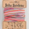 Natural Life Coral Sand Border Print Boho Bandeau