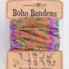 Natural Life Gold Border Print Boho Bandeau