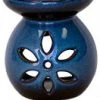 Kheops International Blue Daisy Design Ceramic Oil Burner