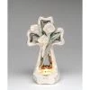Discontinued Cala Lily Cross Candle Holder ~ Handcrafted Porcelain Gift Sale!